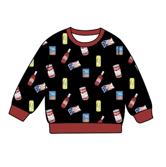 Split-CLOSE 16th Nov kids sodas pullover