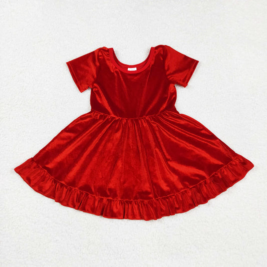 Red Velvet Twirl Dress