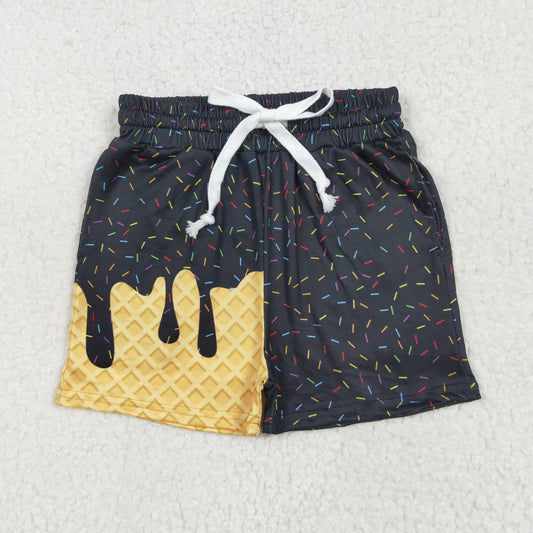 black ice cream boy shorts