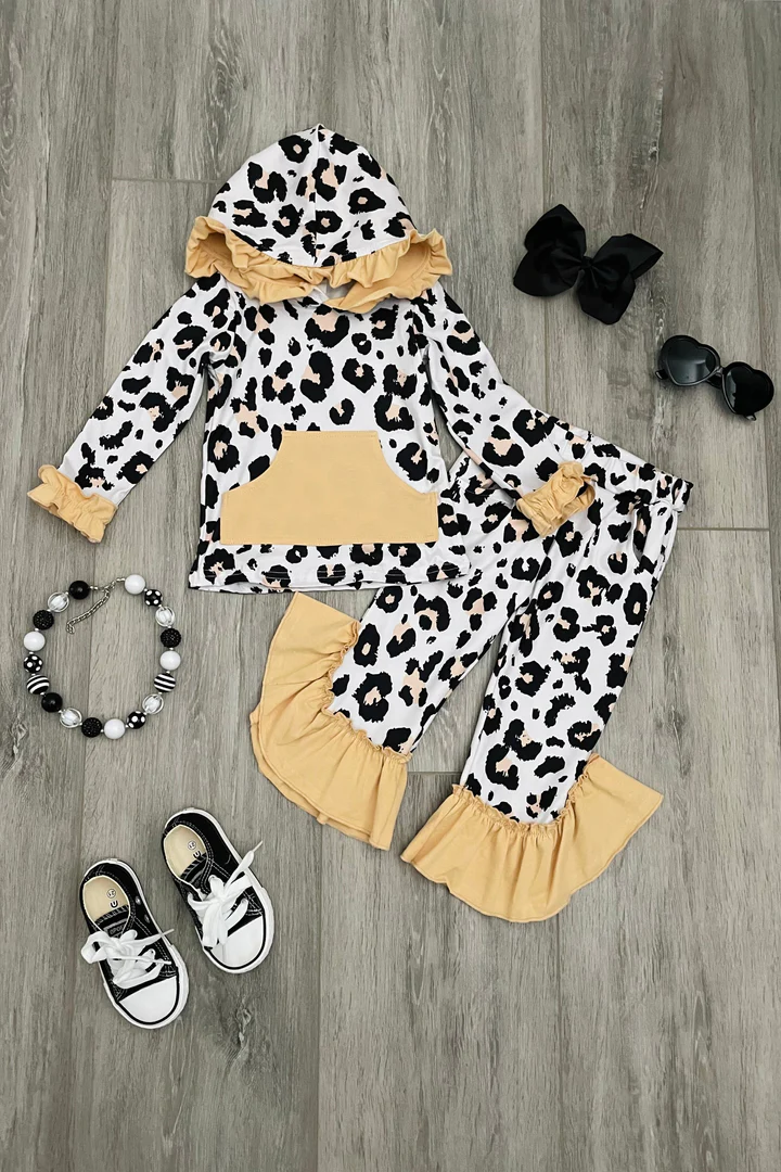 Gold Leopard Jogger Set