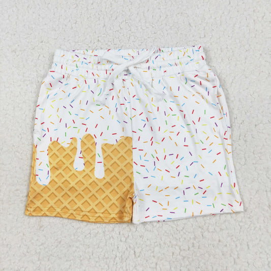 white ice cream boy shorts