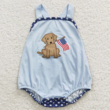 SR0331 USA Warehouse Blue Dog Flag Bubble Boy