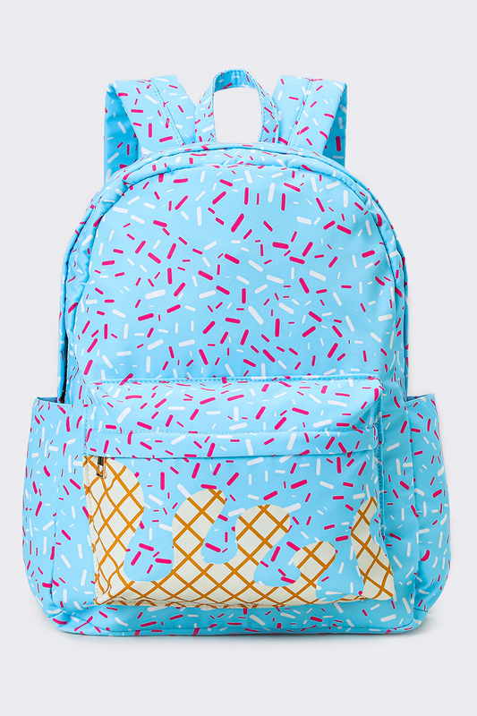 blue ice cream backpack children bags
