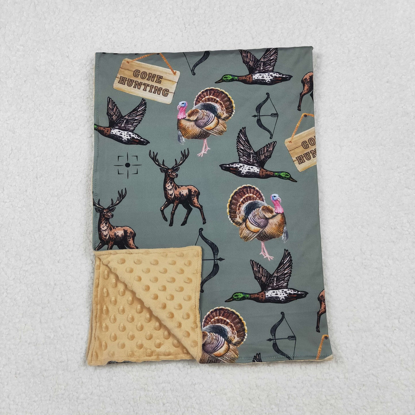 gone hunting baby blanket