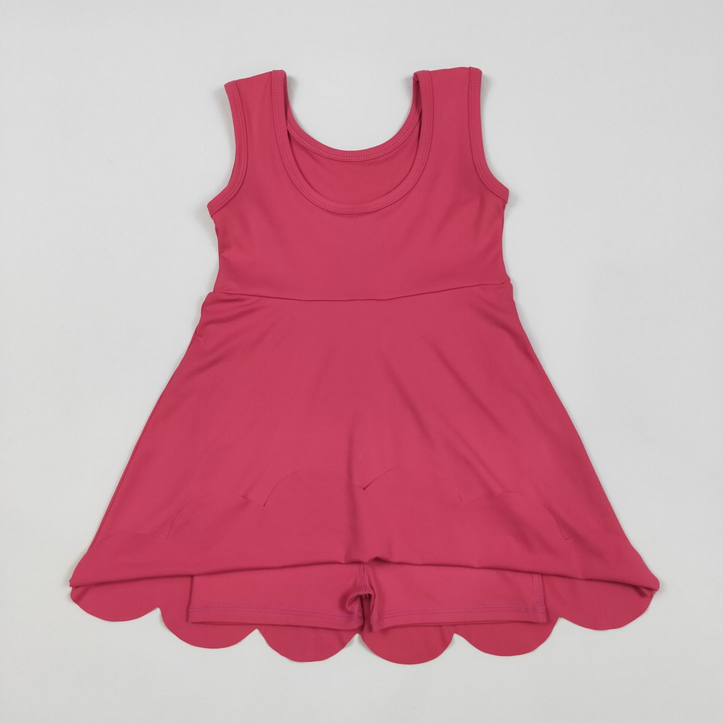 solid hot pink athletic yoga dress