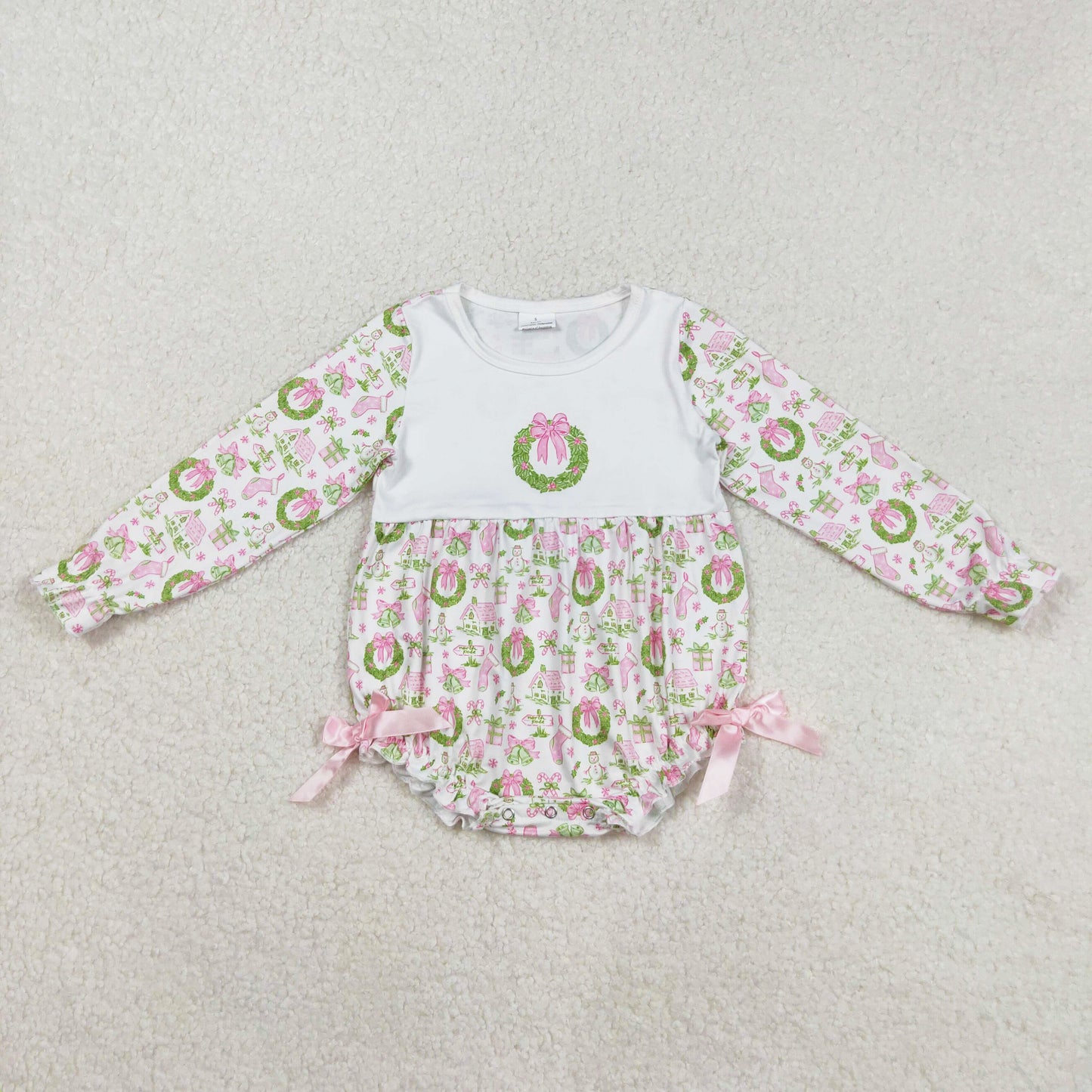 north pole Christmas baby girl bubble
