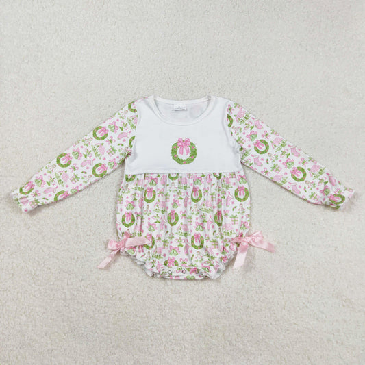 north pole Christmas baby girl bubble