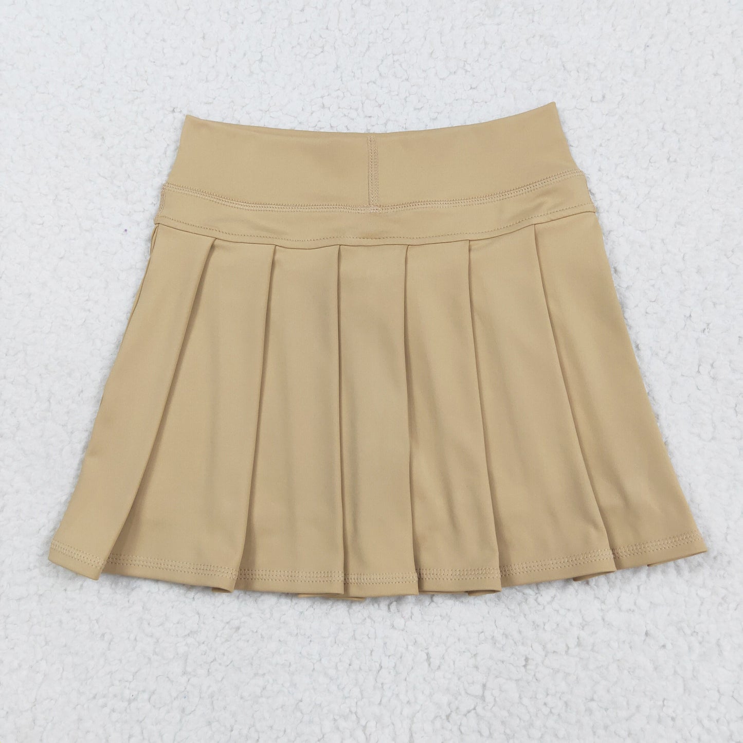 Girl Pleated Cheer Skirts Cheerleader Skirt Tan