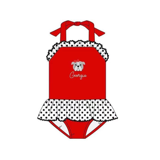 Custom order girls one piece team swimsuit