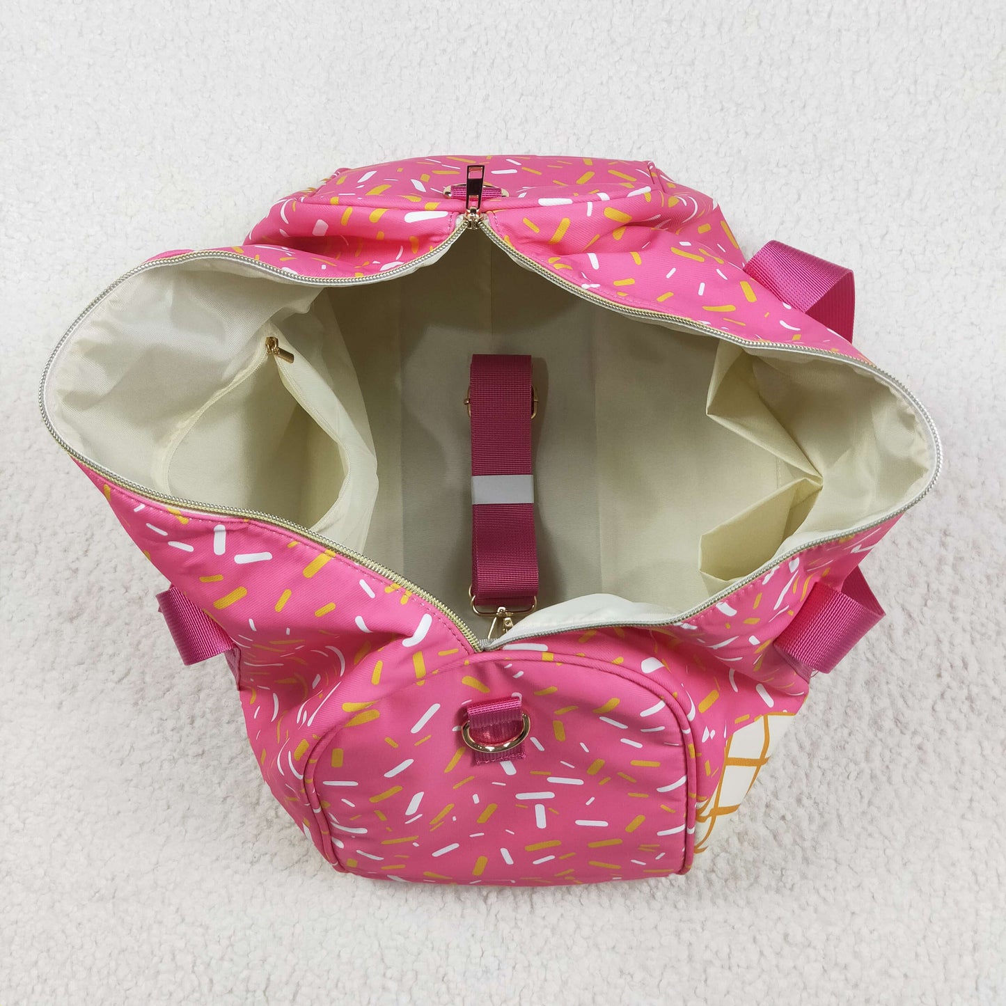 ice-cream sprinkle duffel & gym bags
