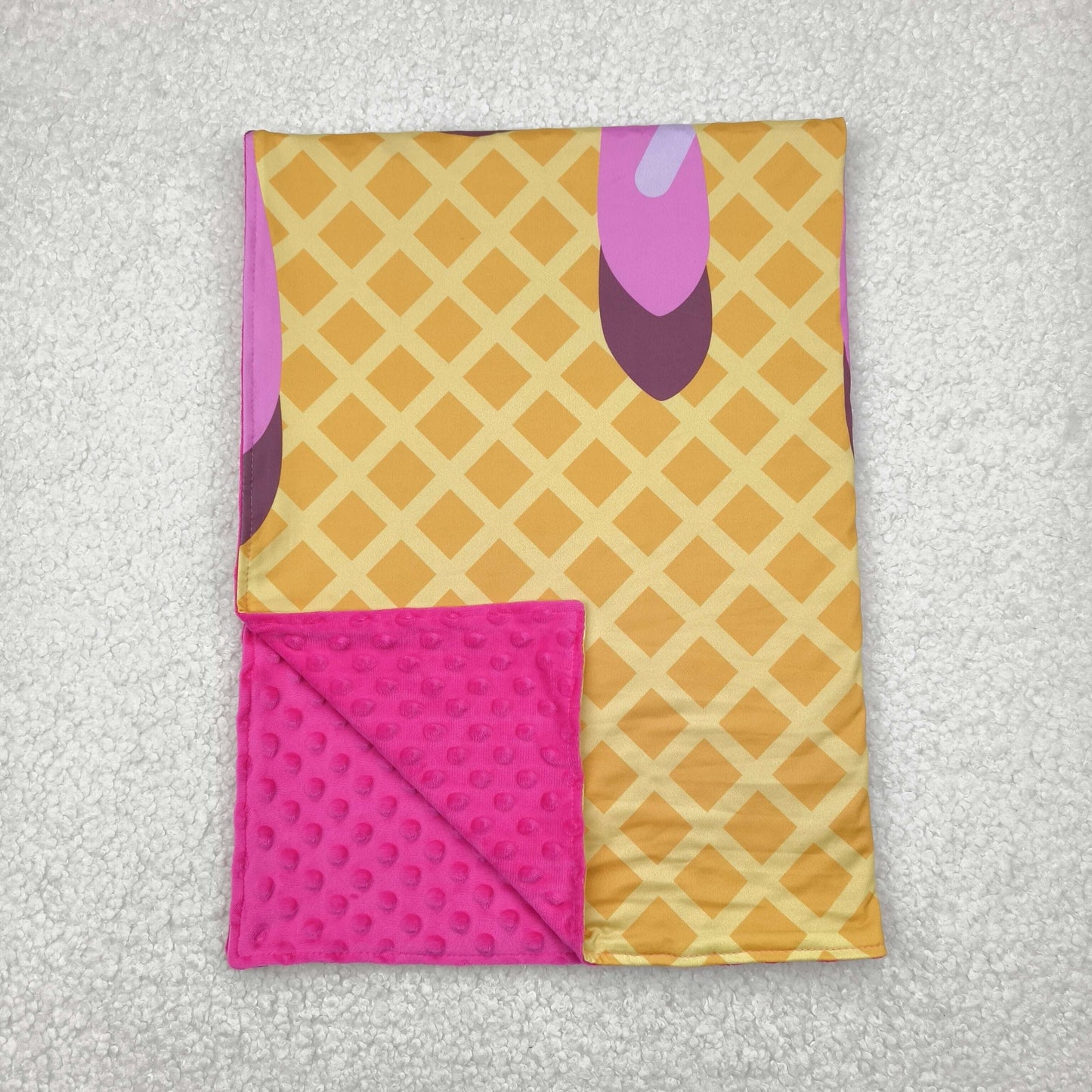pink ice-cream baby blanket