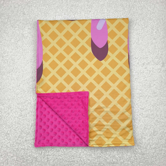 pink ice-cream baby blanket