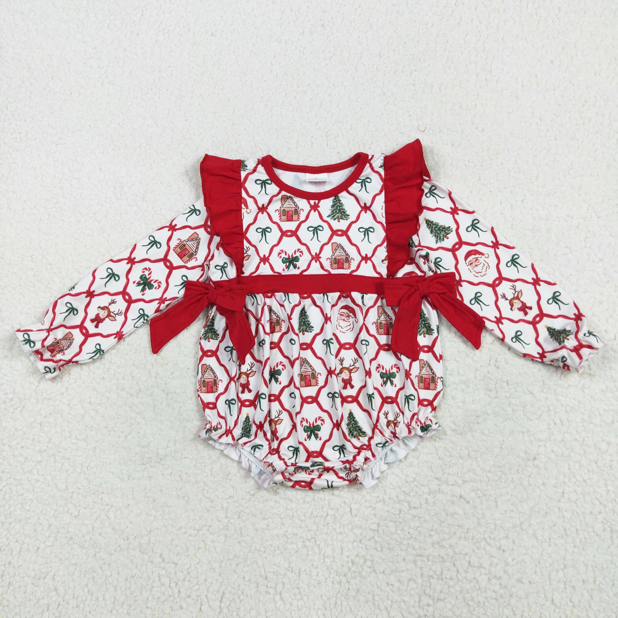 Christmas baby girl bubble