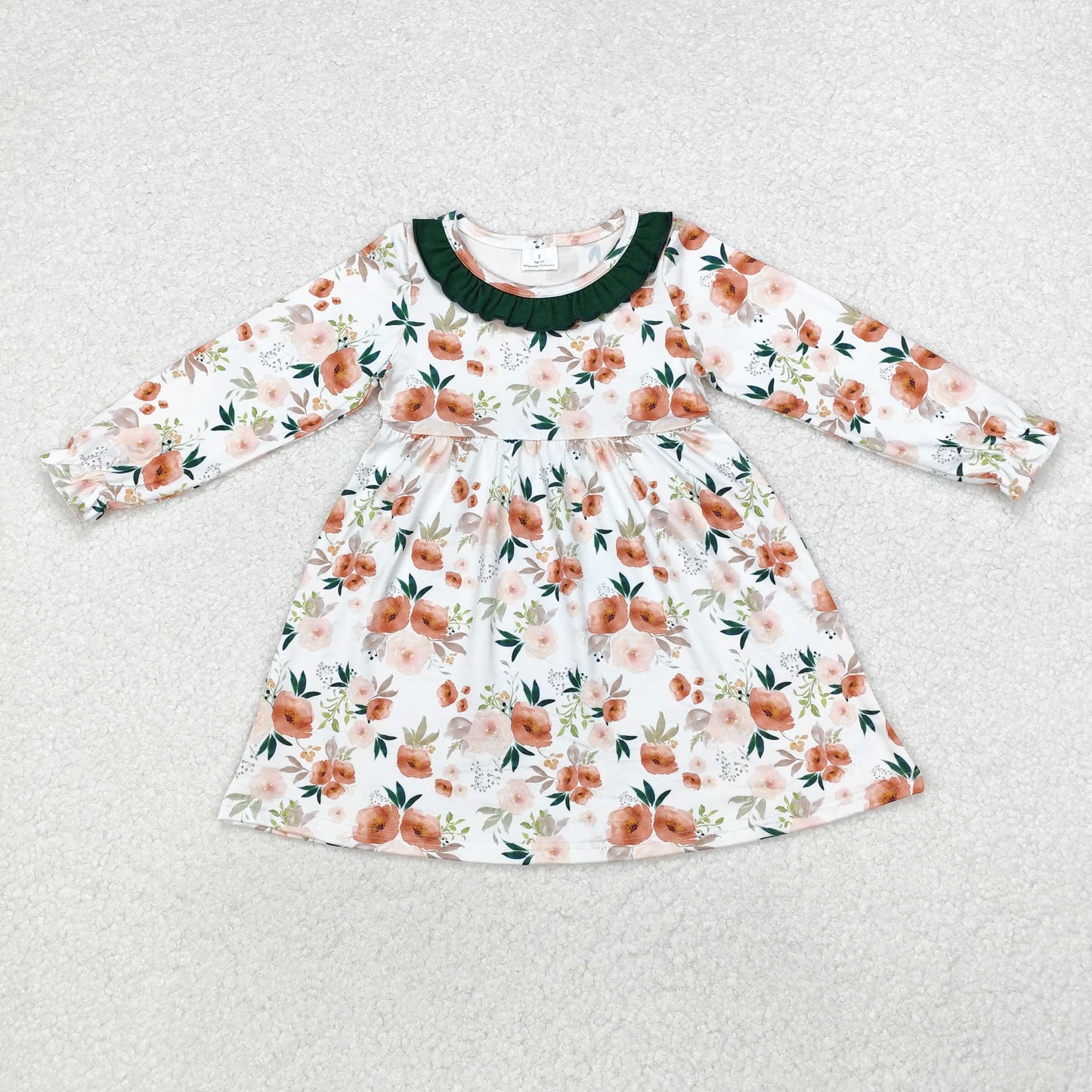 toddler girl fall long sleeve floral dress