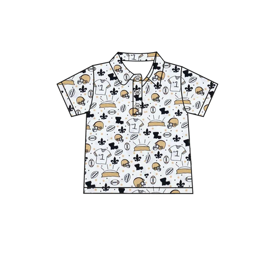 NO MOQ CLOSE 2025  22nd Aug boy football polo tee