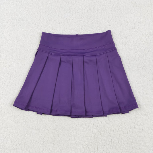 Girl Pleated Cheer Skirts Cheerleader Skirt Purple