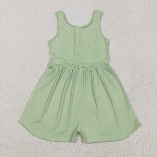 green active wear athletic jumpsuit