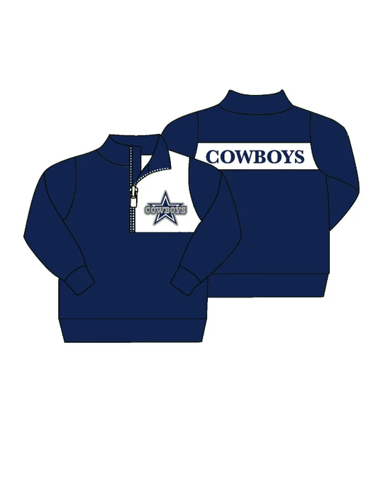NO MOQ CLOSE 2025 25th Aug cowboys kids team pullovers