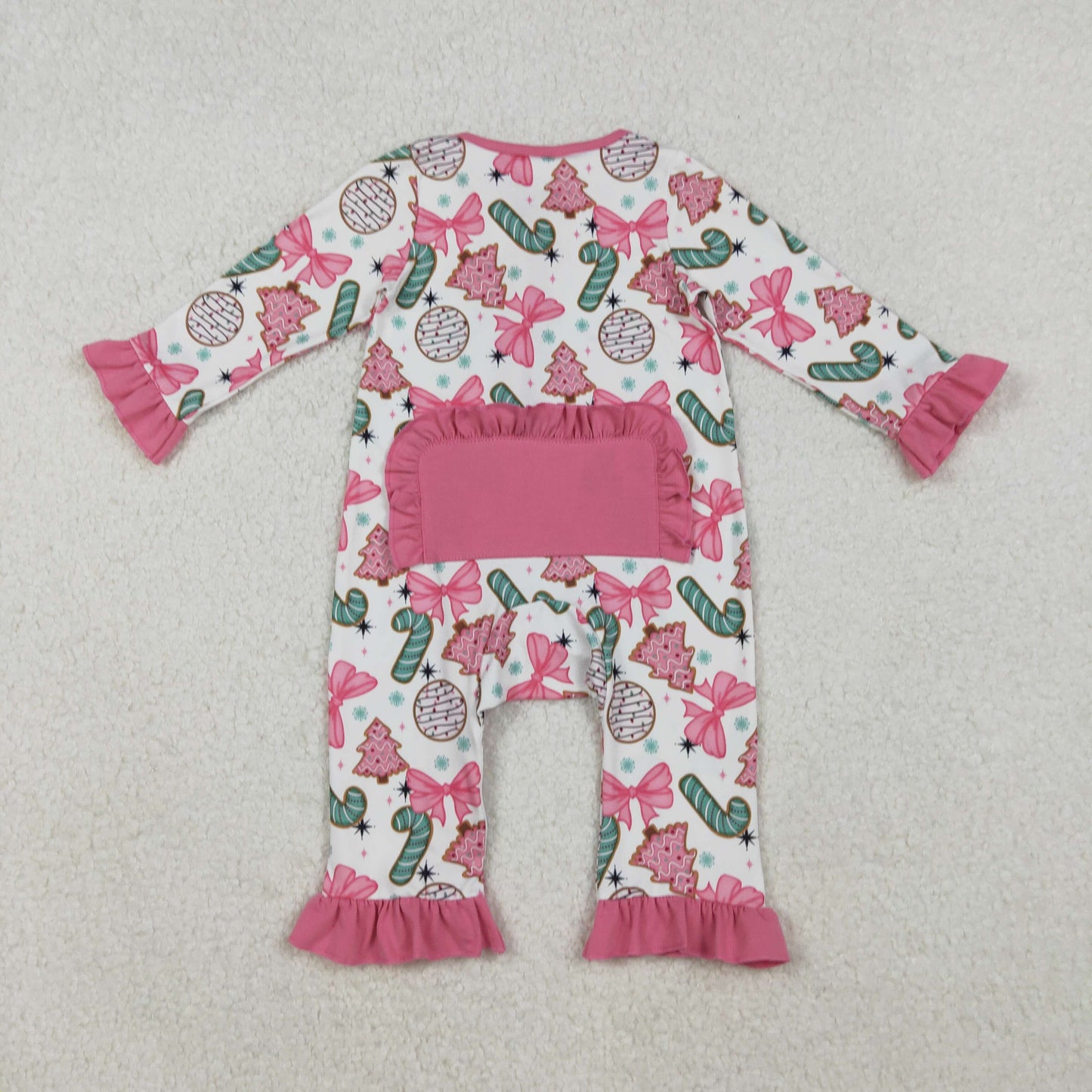 Christmas cookies baby zip sleeper pajama