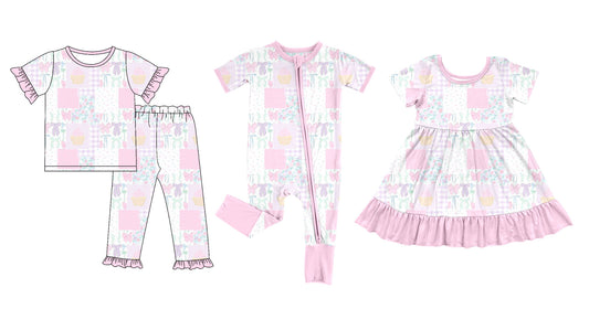 TAT 6-8 weeks MOQ 8 one style birthday girl pajama