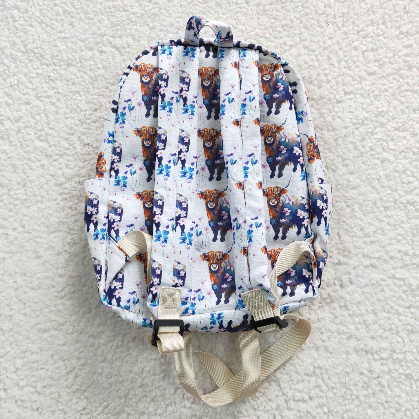 wetsern child bag backpack cow print