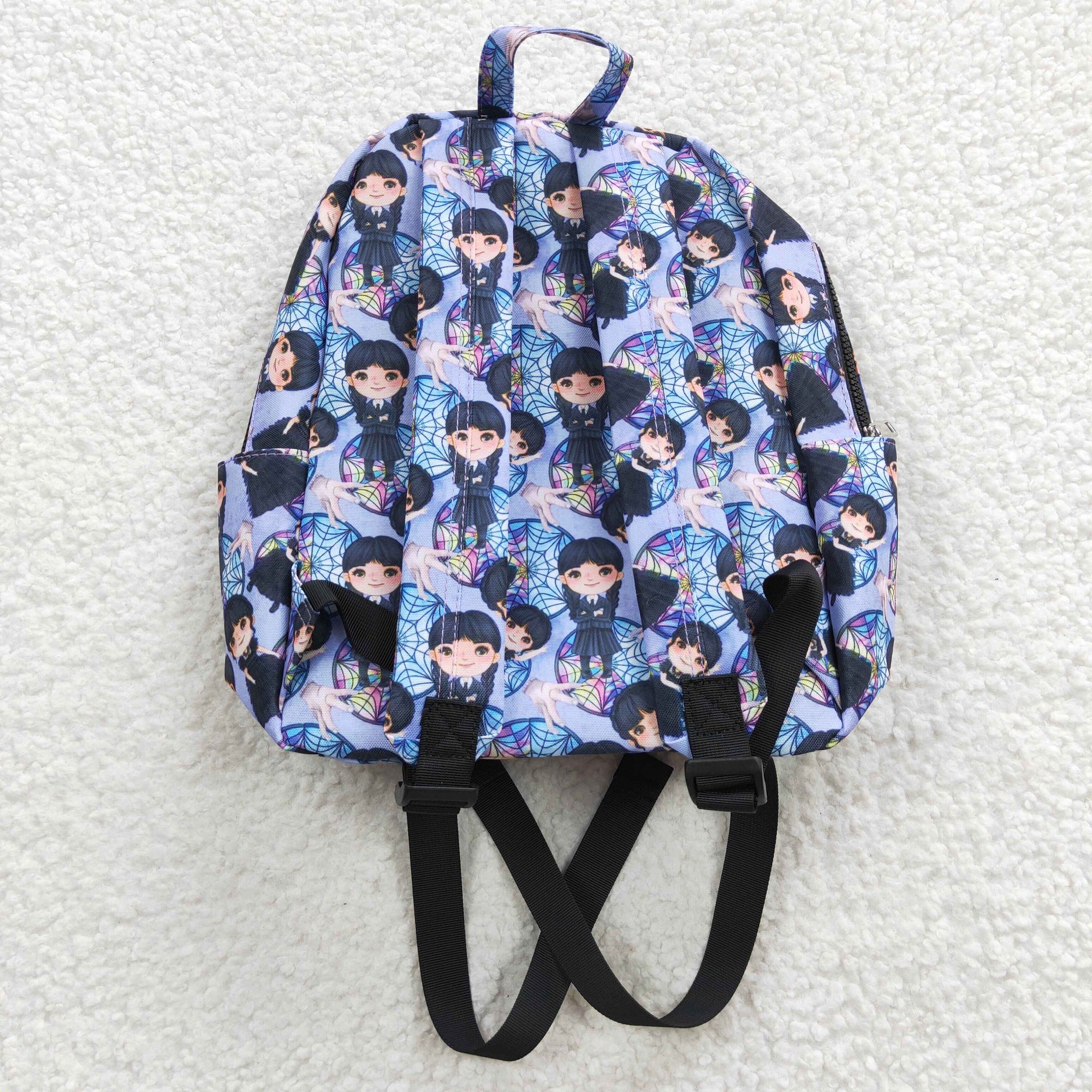 child Wednesday print backpack bag