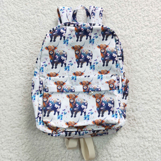 wetsern child bag backpack cow print