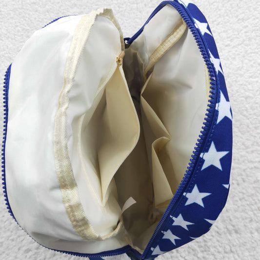 child blue stars bag backpack for 4th of July