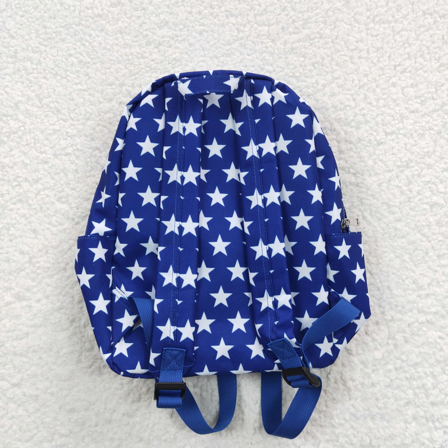 child blue stars bag backpack for 4th of July