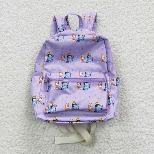 child purple bluey bag backpack