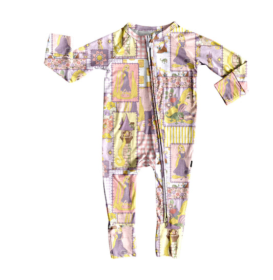 TAT 6-8 weeks MOQ 5 patchwork baby zip sleeper
