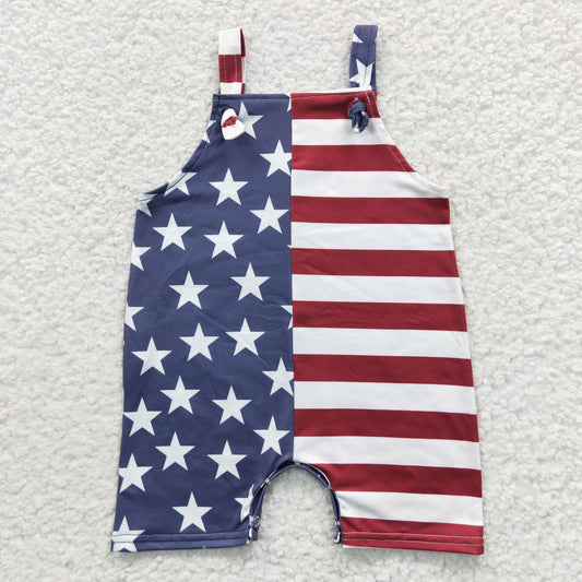 4th of july overall romper infant clothing