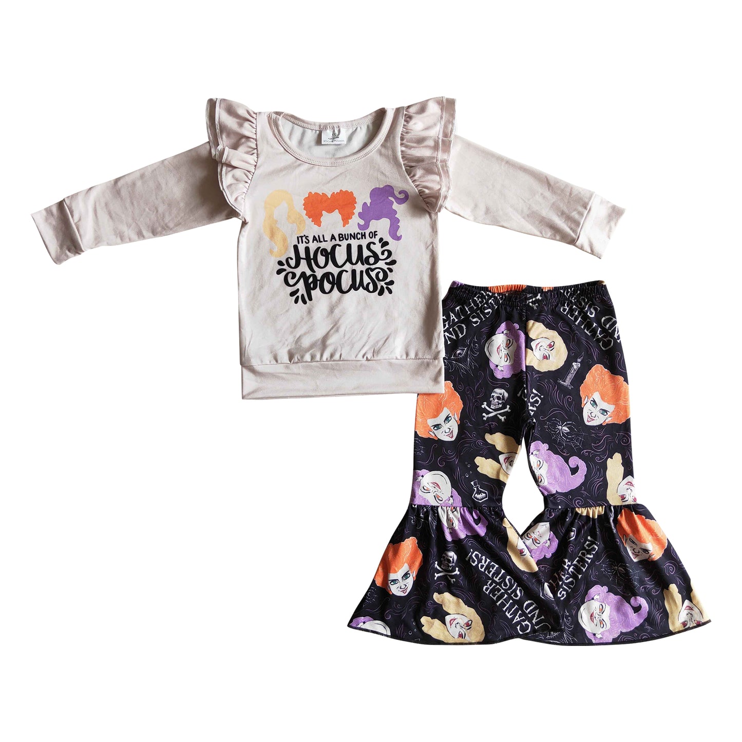 kids Halloween hocus pocus clothing set