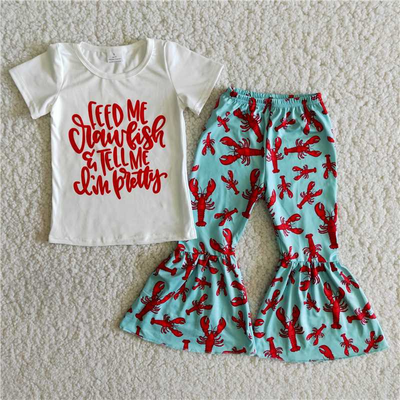 girl’s lobster pants set outfit