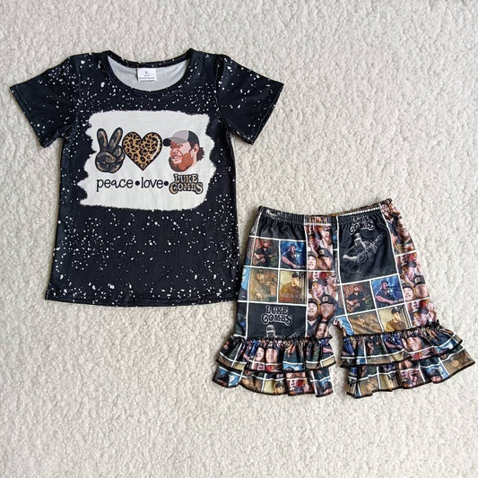 singer shorts set little girl clothes