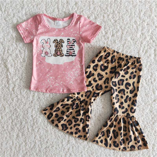 tripple bunny leopard bell bottoms outfit