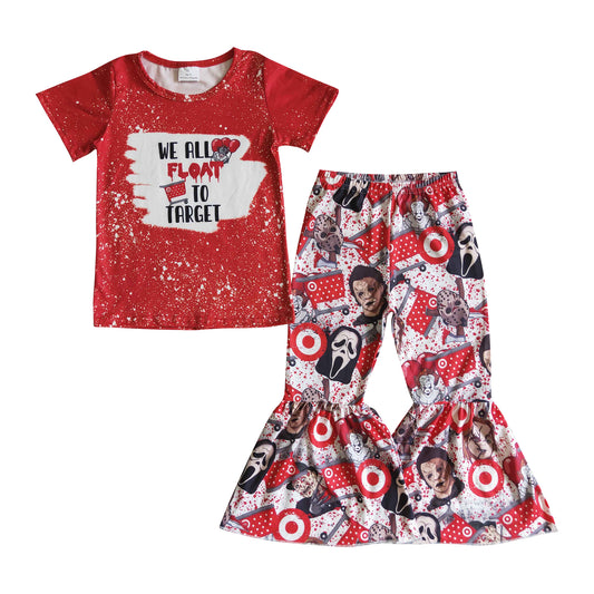 girl Halloween outfit ghost face target pants set