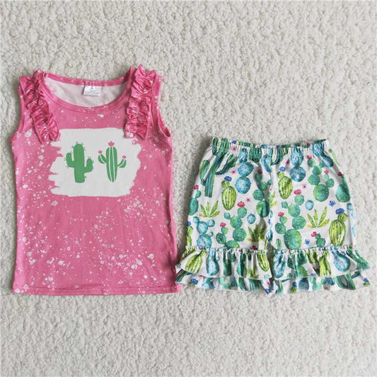 cactus tank shorts set