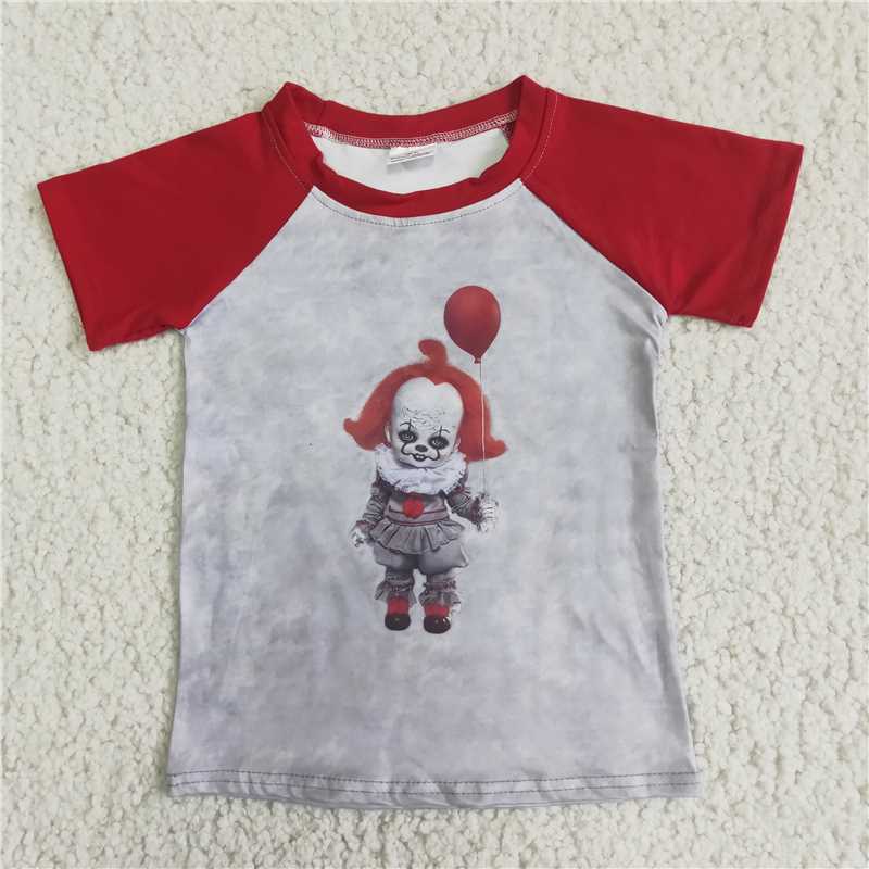 short sleeve clown t-shirt boy