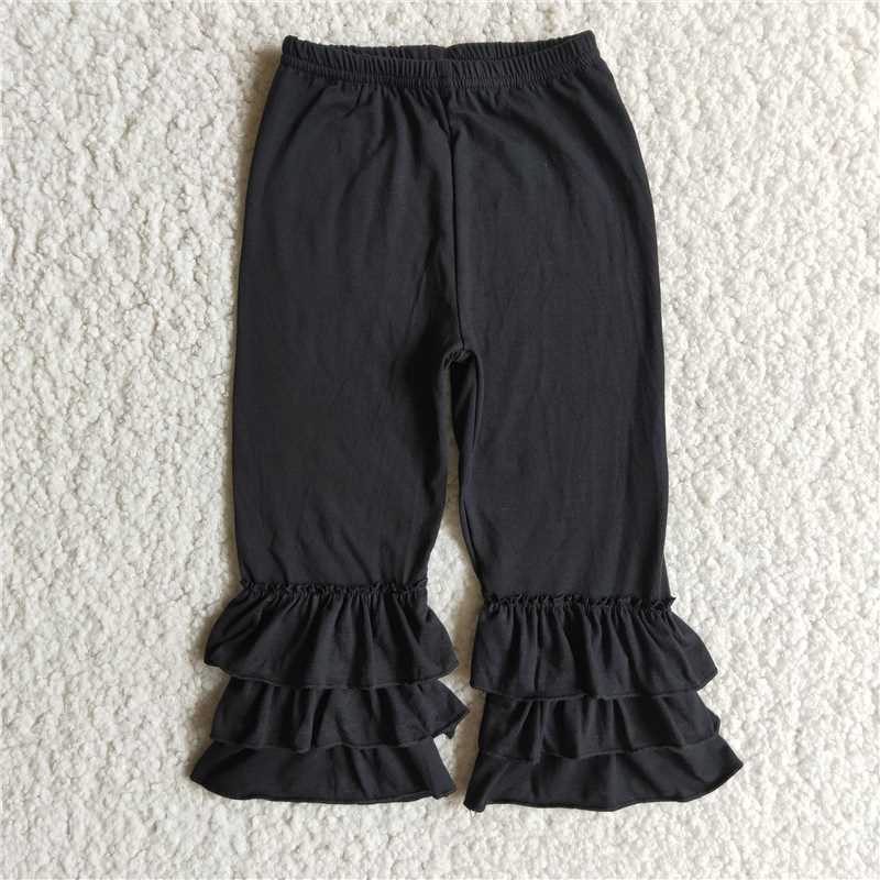 Black Ruffle Pants