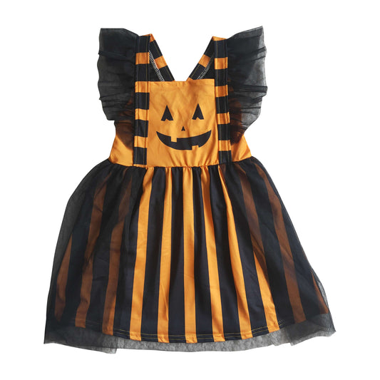 striped black cross tutu dress Halloween