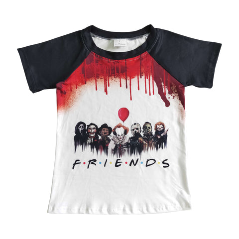 boys clown friends t-shirt for halloween
