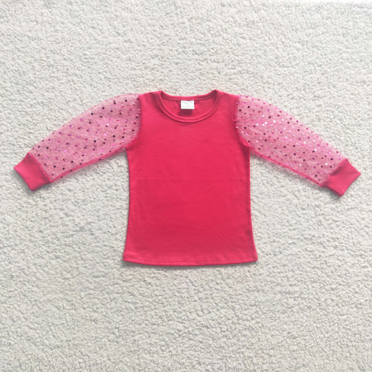 kids clothing lace sleeve shirt girl top clothes