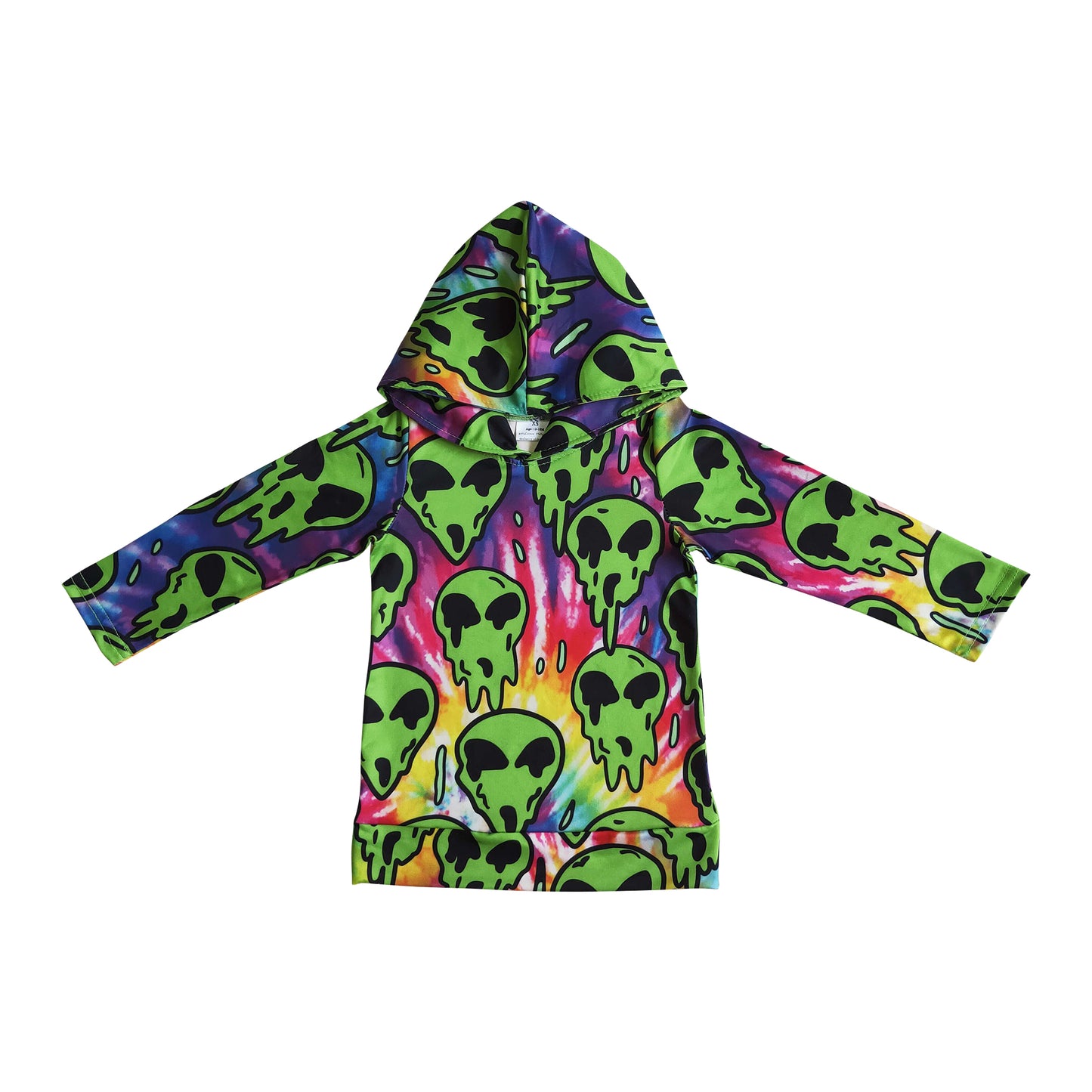 melting alien hoodie shirt boy