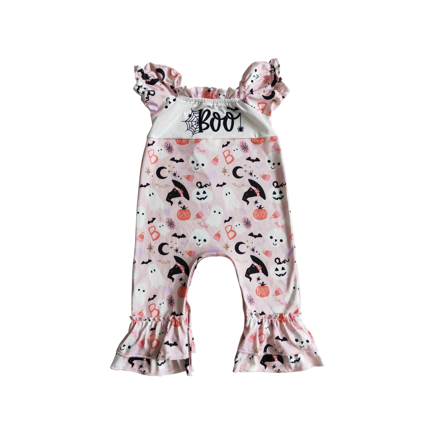 cute boo pink romper for baby girl