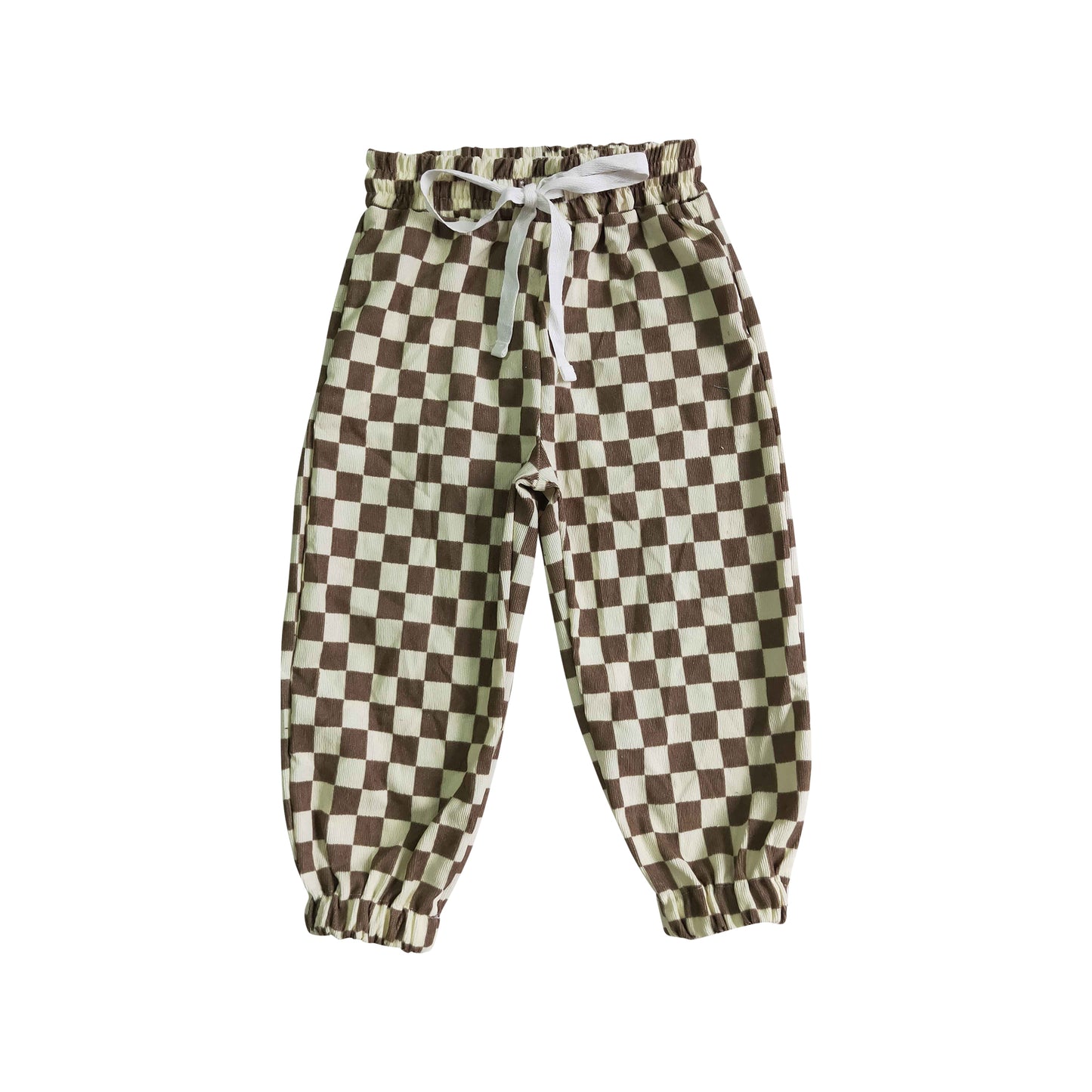 kids clothing checker board pants