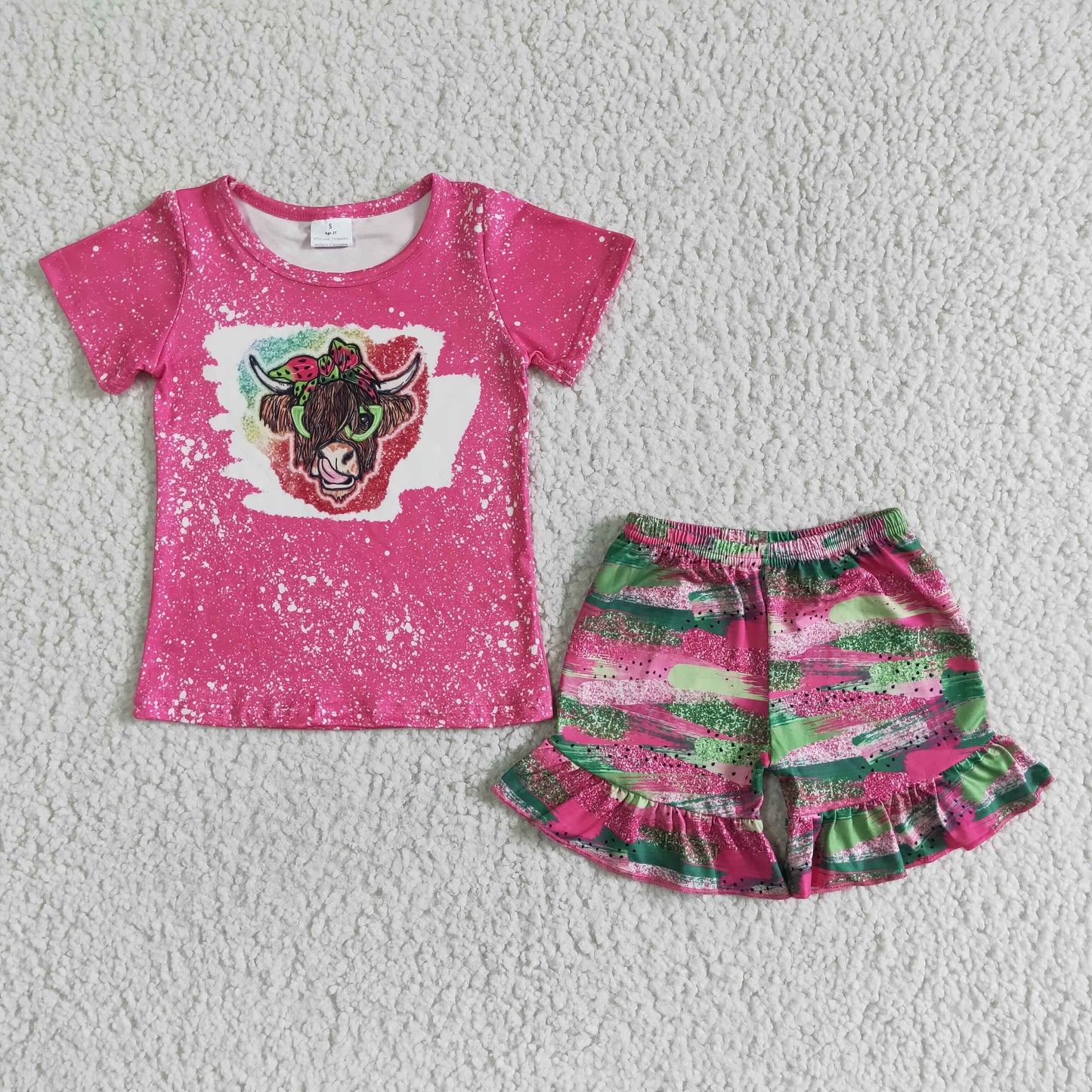 summer highland kids clothing set