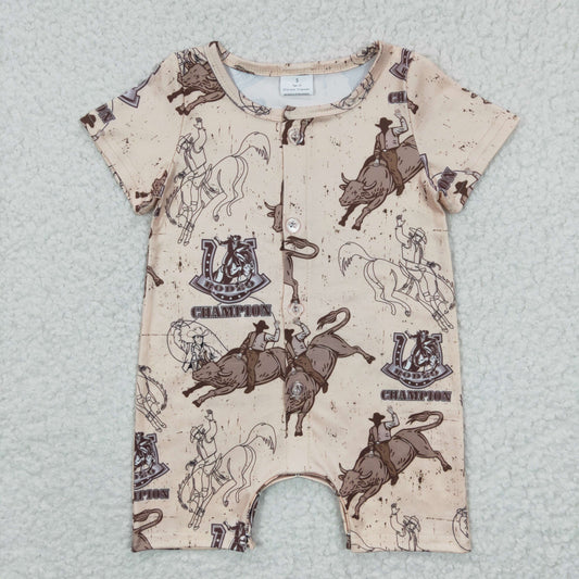 rodeo infant baby boy clothing rompers