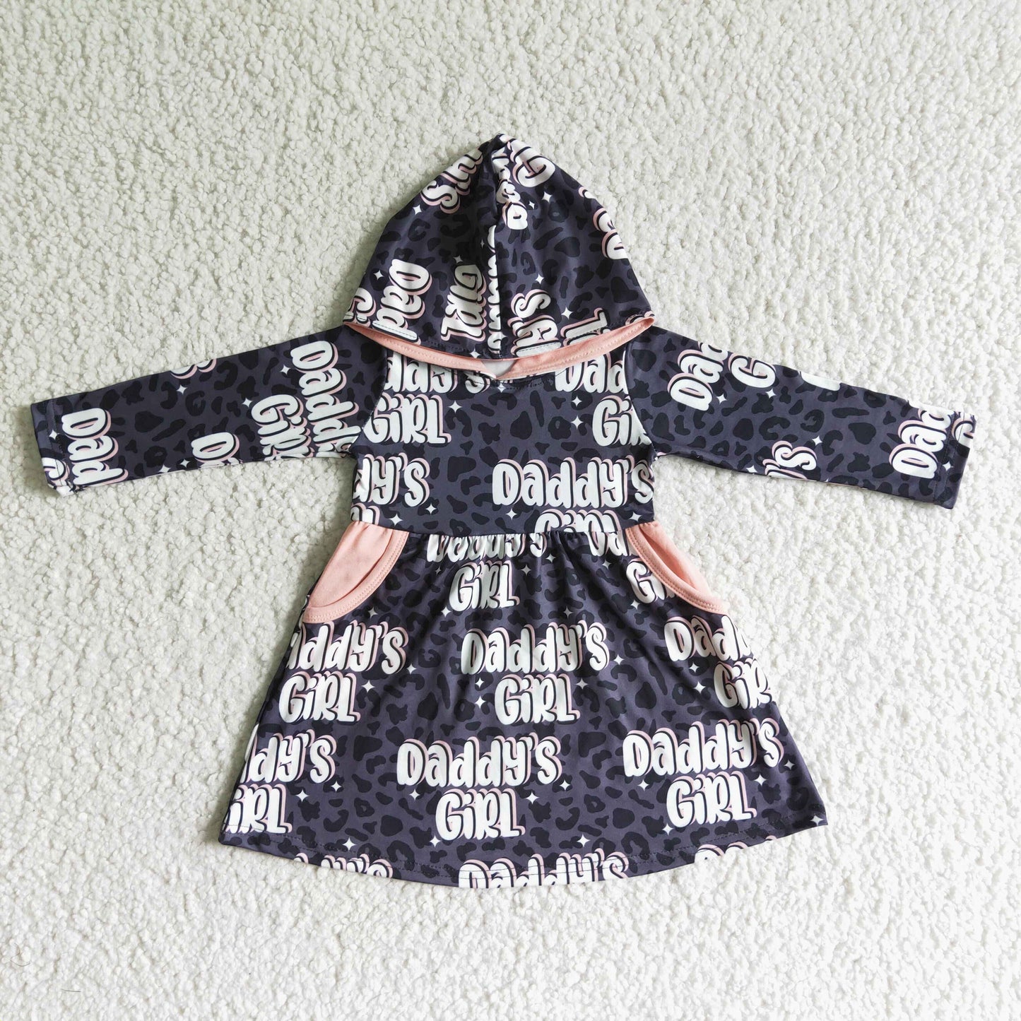 daddy’s girl hoodie dress with pocket