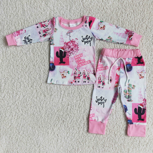 Cute Pink Pajamas for Christmas